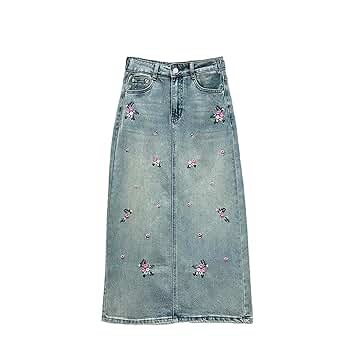 セール！　Cord Embroidery Detail Denim Skirt マイベスト MameKurogouchi(マメクロゴウチ) vol.25】Cord
